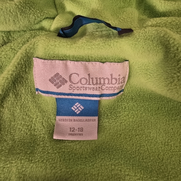 Columbia baby boys size 12-18 months blue, green and gray jacket - Picture 7 of 9